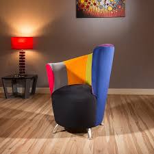 Stunning Awesome Dining Chair Is In A Cute Multicoloured Idea Design Perfect For Those Lo Fabric Armchairs Occasional Chairs Living Room Occasional Seating