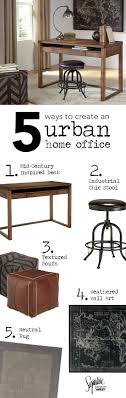 5 Ways To Create An Urban Home Office Get That Perfect Urban Home Office Look By Mixing Dark Colored Ac Ashley Furniture Ashley Furniture Industries Furniture