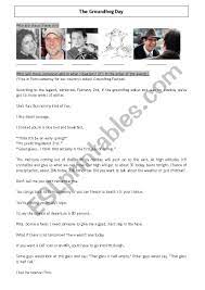 Bill murray is a legendary actor with an impressive catalog of work. Groundhog Day Movie Exercises Esl Worksheet By Dytta