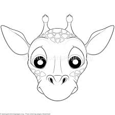 Giraffe Animal Face Mask Coloring Pages Free Instant Download Coloring Coloringbook Coloringpage Animal Coloring Pages Giraffe Illustration Animal Face Mask