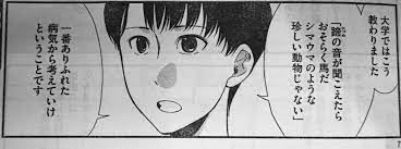 蹄 ひづめ の音が聞こえたら おそらく馬だ シマウマのような珍しい動物じゃない 一番ありふれた病気から考えていけ フラジャイル 月刊アフタヌーン 2016年7月号 http amzn to 25jvthw シマウマ 珍しい動物 珍しい