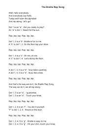 Lehrer stellt den text pantomimisch dar, um wortschatz zu . Braille Rap Song Paths To Literacy