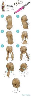 三つ編みだけ 簡単に出来ちゃうお嬢様アップ イラスト付き sweet hairstyles cute everyday hairstyles cute hairstyles