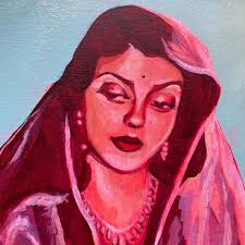 An old painting of mine! I want to get back into painting, I miss it so  much #desi #brown #southasian