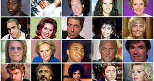 This list of celebrities is loosely sorted by popularity. Celebrity Deaths In 2016 Some Of The Many Famous Figures We Lost This Year