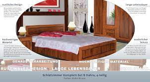 Als familiengeführtes unternehmen besitzen wir mittlerweile zwei standorte mit einer. Schlafzimmer Komplett Set B Dahra 4 Teilig Farbe Eiche Braun