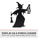 Amazon.com: Haunted Hill Farm 40-in. Wicked Witch Black Iron ...
