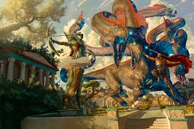 The mythic rarity is one of the 7 rarity types in fortnite. Jason Rainville On Twitter Mythical Fantasy Battle Mtg Art