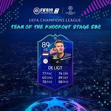 Gk gianluigi donnarumma lb alphonso davies rb joshua kimmich cb virgil van dijk cb matthijs de ligt cm frenkie de jong cm kevin de bruyne lw cristiano ronaldo rw lionel messi st robert. Fifa 19 Mathijs De Ligt Ucl Totks Sbc Announced Fifaultimateteam It Uk