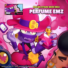 Text supercell, brawlstars, bibi, fanart. Artstation Brawl Stars Skin Idea Perfume Emz Ji Un Ki