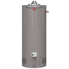 Rheem Performance 50 Gal Short 6 Year 40 000 Btu Natural Gas Tank Water Heater Xg50s06ec40u1 The Home Depot Gas Water Heater Hot Water Heater Water Heater