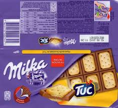 Tablette De Chocolat Lait Gourmand Milka Crackers Tuc Comida Creativa Comida Creatividad