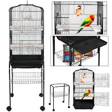Nearly 25 percent of the nicotine in a cigarette is found in the butt. Zeny 59 Bird Cage Large Wrought Iron Cage For Cockatiel Sun Conure Parakeet Finch Budgie Lovebird Canary Medium Pet House With Rolling Stand Walmart Com Walmart Com