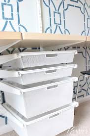 It is the most flexible solid shelf, available in different sizes. The Elfa Shelving Installation Process One Room Challenge Week 4