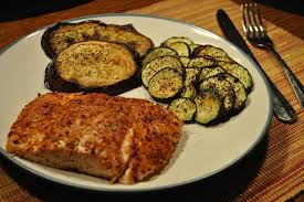 Check spelling or type a new query. Fiery Salmon With Grilled Zucchini And Eggplant Grilled Zucchini Healthy Entrees Medifast Recipes