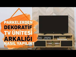 Parkelerden Dekoratif Tv Unitesi Arkaligi Nasil Yapilir Koctas Ile Kendin Yap Youtube Tv Tv Unitesi Raf