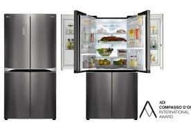 Lg double door fridge freezer not working. Lg Wins Coveted Italian Design Award For Dual Door In Door Refrigerator Lg Newsroom