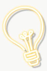 Yellow Light Bulb Neon Sign Transparent Png Premium Image By Rawpixel Com Aew Neon Signs Light Bulb Icon Neon Typography