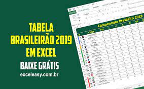 Confira a tabela do brasileirão série a. Tabela Do Campeonato Brasileiro 2019 Em Excel Excel Easy