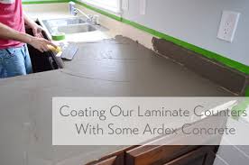Build concrete countertops for the kitchen, bathroom, or other rooms the easy way. Trying Our Hand At Diy Ardex Concrete Counters Young House Love