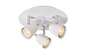 Track lighting is a method of lighting where light fixtures are attached anywhere on a continuous track device which contains electrical conductors. Rode Three Point Ceiling Tile White Gu10 Chrome Lunares Store