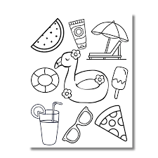 Summer Coloring Book for Kids – Summer Coloring Pages – At Home With Zan  Printables