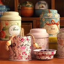 Graceful Flower Metal Coin Sugar Coffee Tea Tin Jar Container Candy Sealed  Cans Box | Daraz.pk