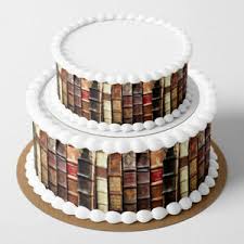 I made the most beautiful book cake inspired by the game, the grimm forest. Vintage Books Personalised Edible Icing Cake Book Ends Shelf Topper Wrapper Ebay