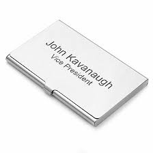 Personalized business card holder case black office gifts gift for him boss stainless steel metal custom engraved name monogram wallet precisionmemory 4.5 out of 5 stars (2,674) sale price $19.99 $ 19.99 $ 24.99 original price $24.99 (20% off. Steel Visiting Card Holder With Laser Engraved Name Online Shop