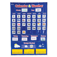 Amazon Com Learning Resources Calendar Weather Pocket