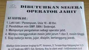 Jangkau informasi se indonesia dan pasang pekerjaan gratis disini. Lowongan Kerja Pt Venamon Lulusan Smp Sma Smk 2021