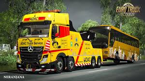 Ets 2 Mod Mercedes Benz Actros Mp Iv Crane Tow Truck Ets2 V1 35 Benz Tuning Dlc Youtube