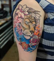 Simple small lion tattoo on forearm. 100 Realistic Lion Tattoos For Men 2021 Tribal Traditional Designs