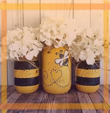 Home decor that brightens your home and brings life to a space at an affordable price. Honey Mason Jar Honey Bee Decor Bee Decor Bee Room