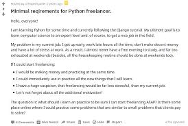 Check spelling or type a new query. Freelance Developer Reddit 30 Posts To Binge Read Finxter