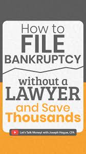 Chapter 7 bankruptcy is the simplest procedure and perhaps the only one suitable for pro se filing. Pin On All Personal Finance