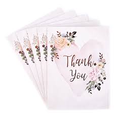 Thank you with flowers card. Buy Heart Flowers Thank You Cards Pack Of 12 For Gbp 1 49 Card Factory Uk