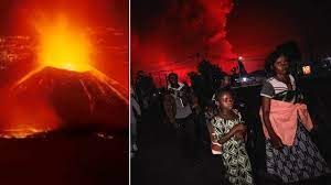 Congo's mount nyiragongo erupts for the first time in nearly two decades, turning the night sky a fiery red and sending lava onto a major highway as panicked residents try to flee goma, a city of nearly 2. Momqg0klgojrtm