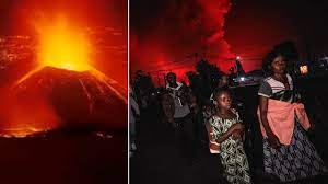 The democratic republic of congo has initiated evacuation measures in the eastern city of goma, which sits dangerously close to the erupting mount nyiragongo. Momqg0klgojrtm