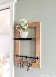 If you experienced the same thing, make sure there is a little designated space to be some creative key holders. Diy Key Holder With Floating Shelf