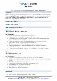 Maybe you would like to learn more about one of these? Hr Intern Resume Samples Qwikresume