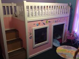 103+ loft beds by the classy home. Playhouse Loft Bed With Storage Steps Ana White