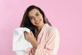 It's better to use a different method to dry your hair. Young Woman Drying Hair With Towel On Background Stock Photo Image Of Morning Portrait 167714220