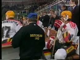 Spielort für alle begegnungen war der palais de glaces méribel. Olympia 1992 Albertville Deutschland Kanada Youtube