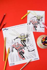 In the aftermath of captain america: Ant Man And The Wasp Coloring Page For The Whole Family Disney Family
