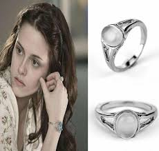 The Vampire Diaries Bella Swan, Elena Gilbert Silver Plated Opal Daylight  Ring