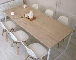 Dining Table Basic Fem Handmade Contemporary Steel Frame Etsy Modern Dining Table Dining Table Modern Dining