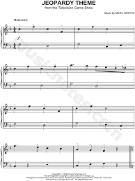 Jeopardy Theme From Jeopardy Sheet Music Piano Solo In F Major Download Print Sheet Music Music Piano