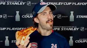 Pizza de la 59 mdl. Phillip Danault Celebrates Win Vs Maple Leafs With Pizza