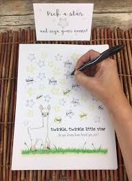 Instant Download Gender Neutral Alpaca Baby Shower Guestbook Alternative Twinkle Twinkle L Dogum Oncesi Partisi Temalari Kiz Bebek Partisi Erkek Bebek Partisi